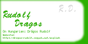 rudolf dragos business card